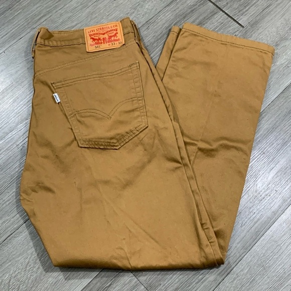 Levi’s 541™ Athletic Taper Fit Stretch Caraway Twill Jean style Pants size 33 - Picture 1 of 12